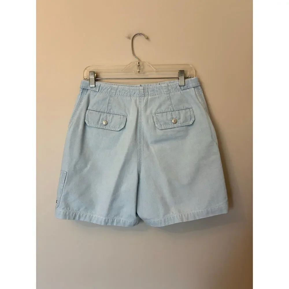 Lauren Ralph Lauren Vintage Denim Shorts High Rise Light Wash Y2K Size 8